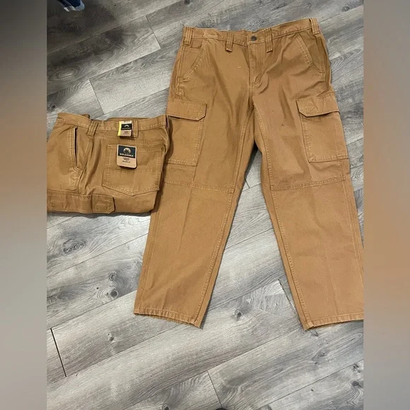 2 Pairs Brahma Cargo Pants Size 38 X 30 New - Picture 1 of 4